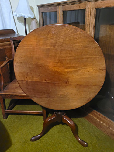 Antique mahogany tripod tilt - tripod,