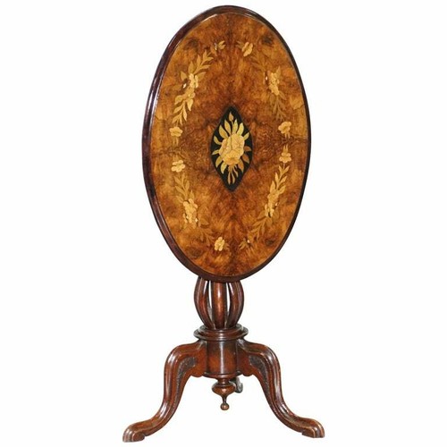 Victorian walnut marquetry - walnut, &